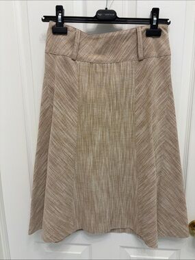 Linen & Cotton Neutral Beige Striped A line skirt
Vintage Teenflo
